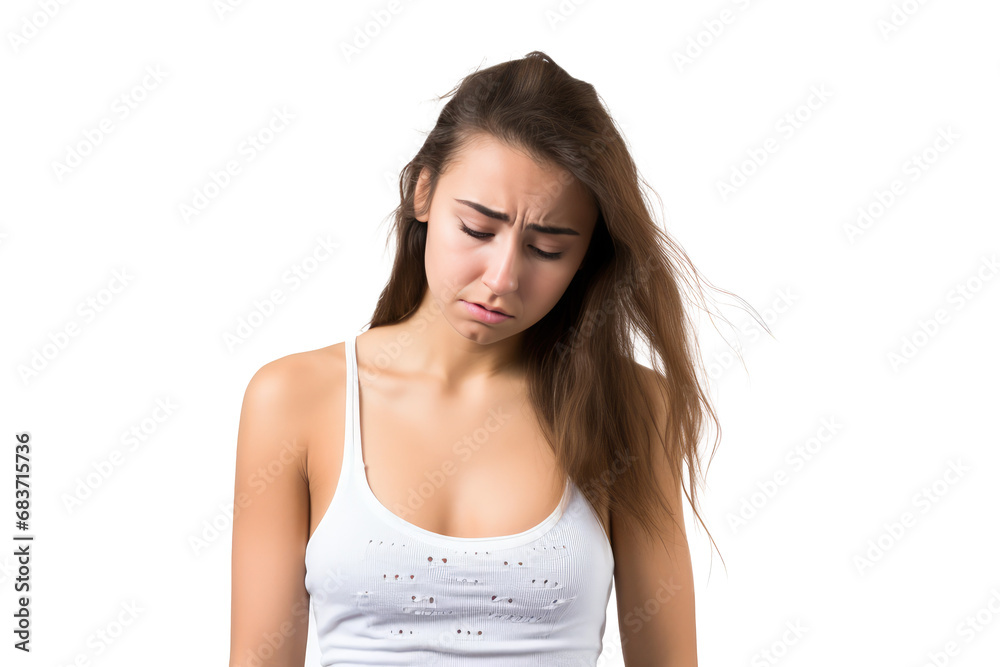 crying female jewe with tank top crying female jewe with tank top