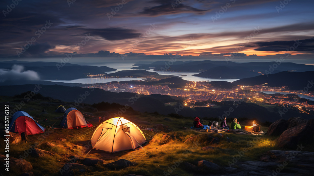 Campings on the hill