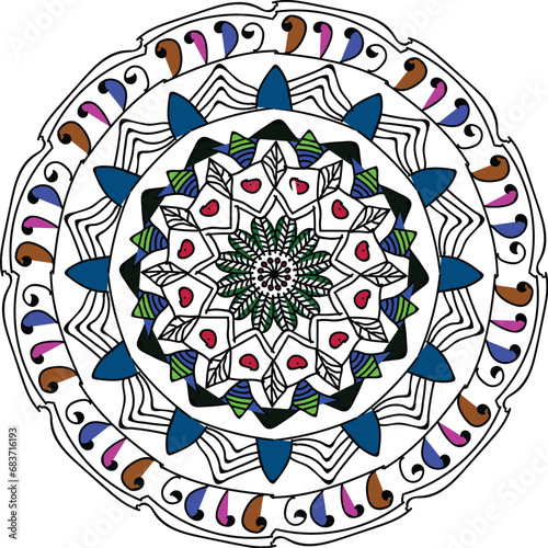 amazing beautiful mandala image design