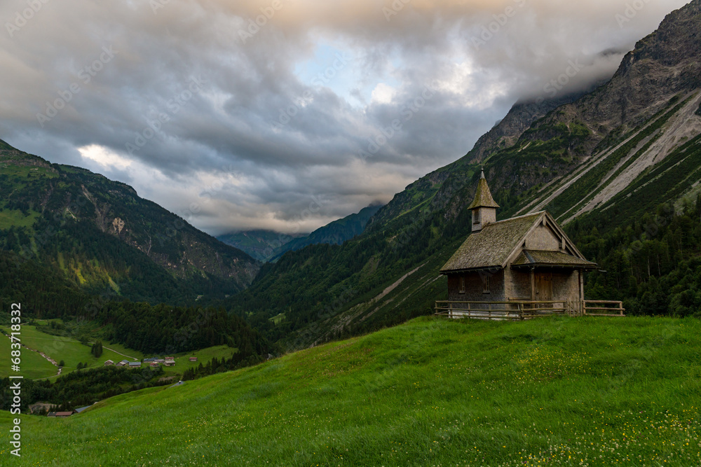 Mountain tour to the Tobermann summit in Vorarlberg Austria from Schoppernau