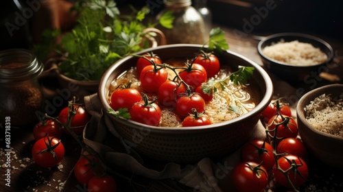 Homemade Valentine Soup Festive Food Tomato, Background Image, Desktop Wallpaper Backgrounds, HD