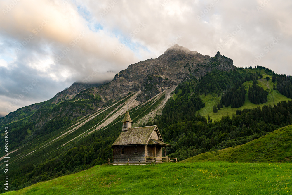 Mountain tour to the Tobermann summit in Vorarlberg Austria from Schoppernau