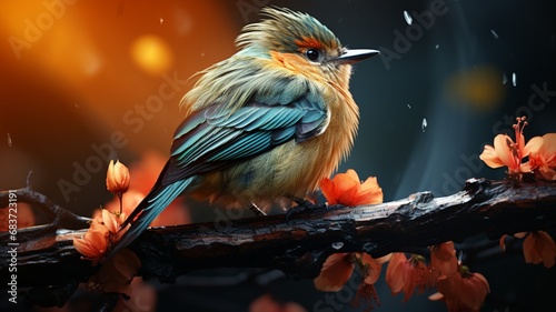 bird of paradise. Generative in ai © Aistock