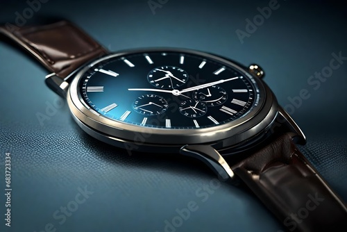 Close up, Zenith Smartwatch against different background, 8k, hd.  photo