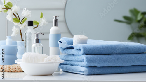 Cosmetic products with spa towels