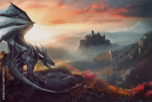 Schöner wilder Drachen