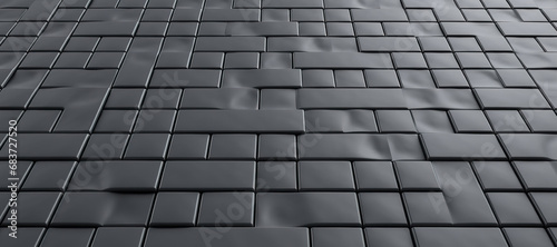 gray color rectangular pattern, floor, box 7