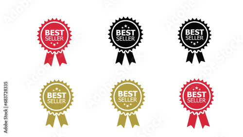set of best-seller badges
