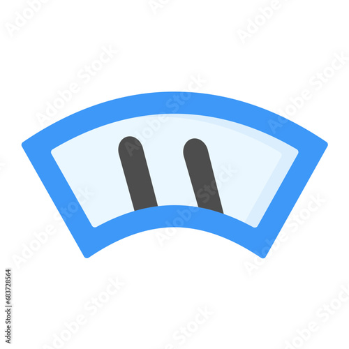 Wiper Flat Multicolor Icon