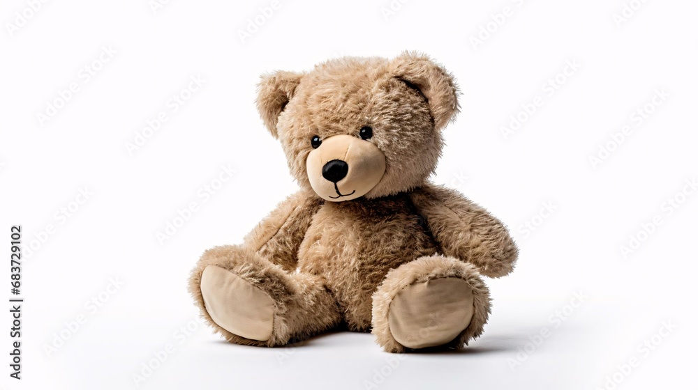 Obraz premium a stuffed bear on a white background