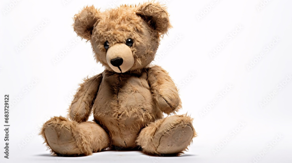 Fototapeta premium a stuffed bear on a white background