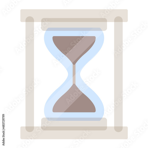 Hourglass Flat Multicolor Icon