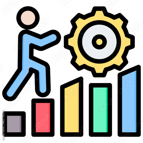 Challenge Outline Color Icon