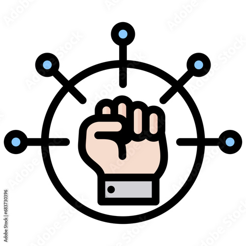 Autonomy Outline Color Icon