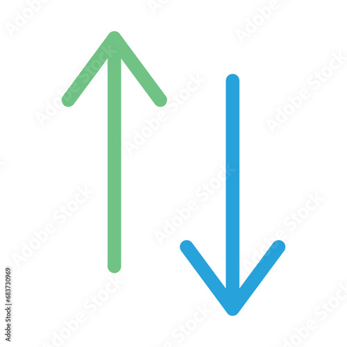 Swap Flat Multicolor Icon