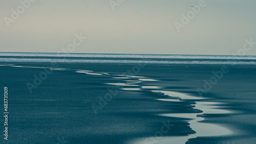 Winding path on sea ice