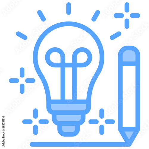 Creativity Blue Icon