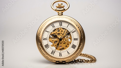 a gold pocket watch