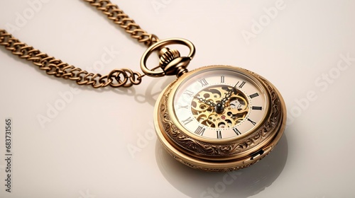 a watch with a chain