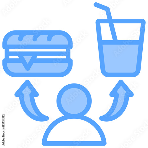 Depending Blue Icon