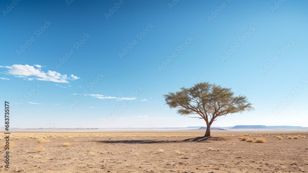 a tree in a desert