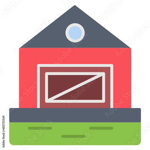 Ranch Flat Multicolor Icon