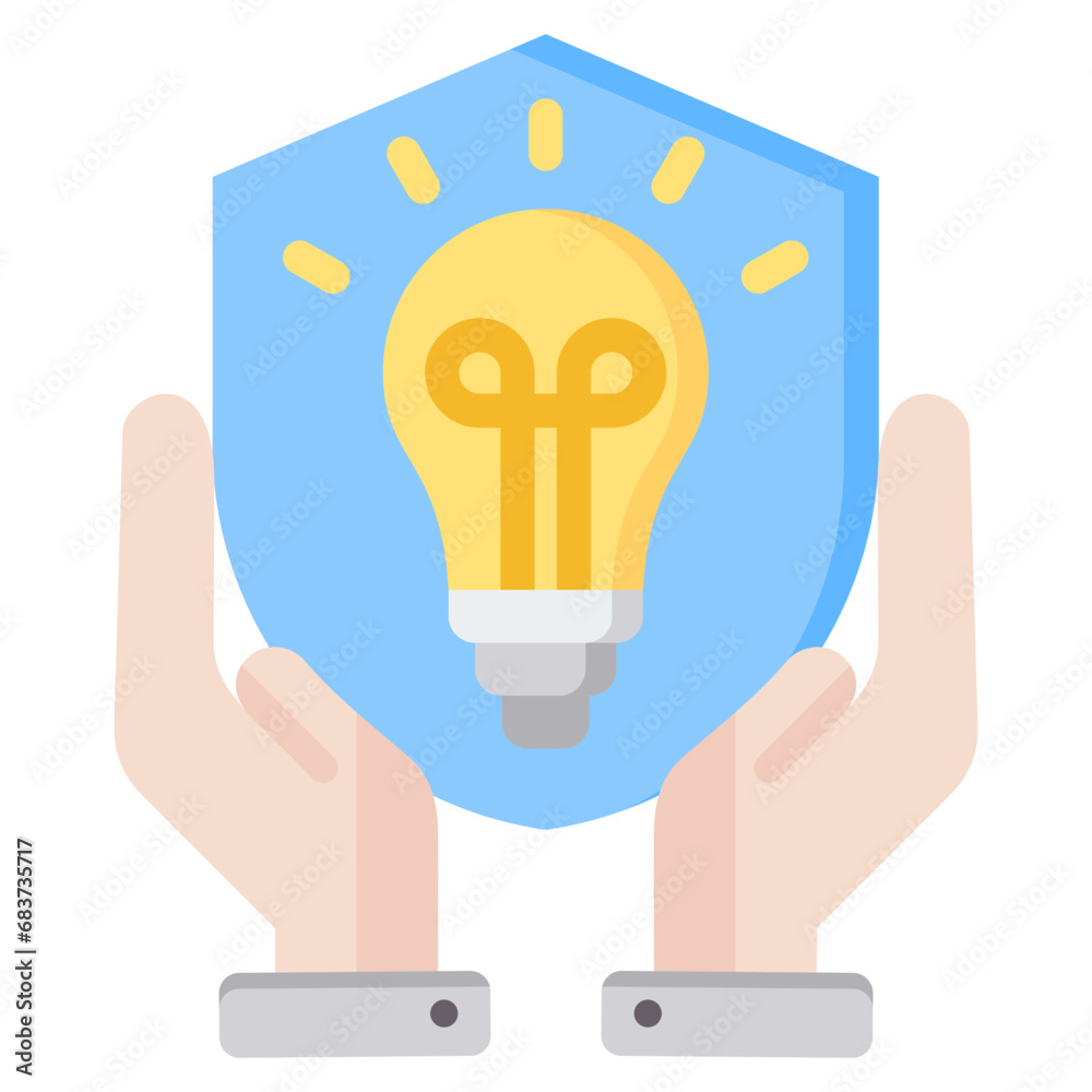 Intellectual Property Flat Icon Intellectual Property Flat Icon
