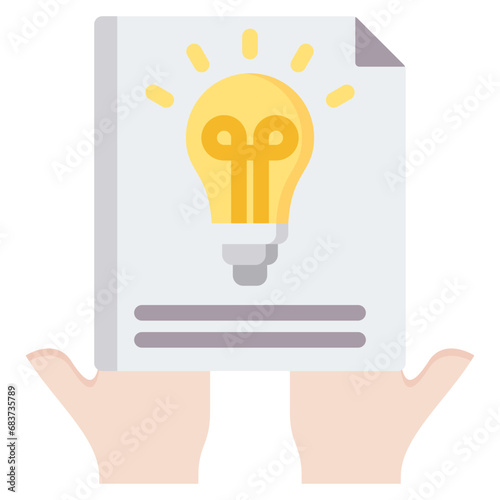 Patent Application Flat Icon