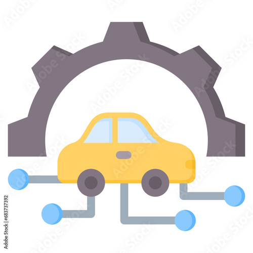 Automotive Flat Icon