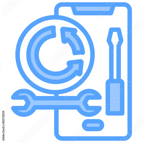 Rebuilding Blue Icon
