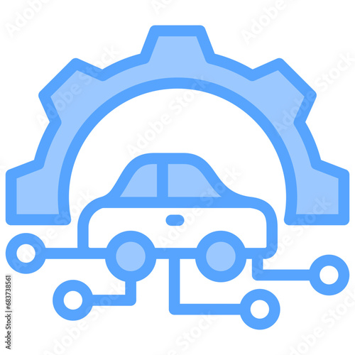Automotive Blue Icon
