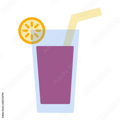 Lemonade Flat Multicolor Icon