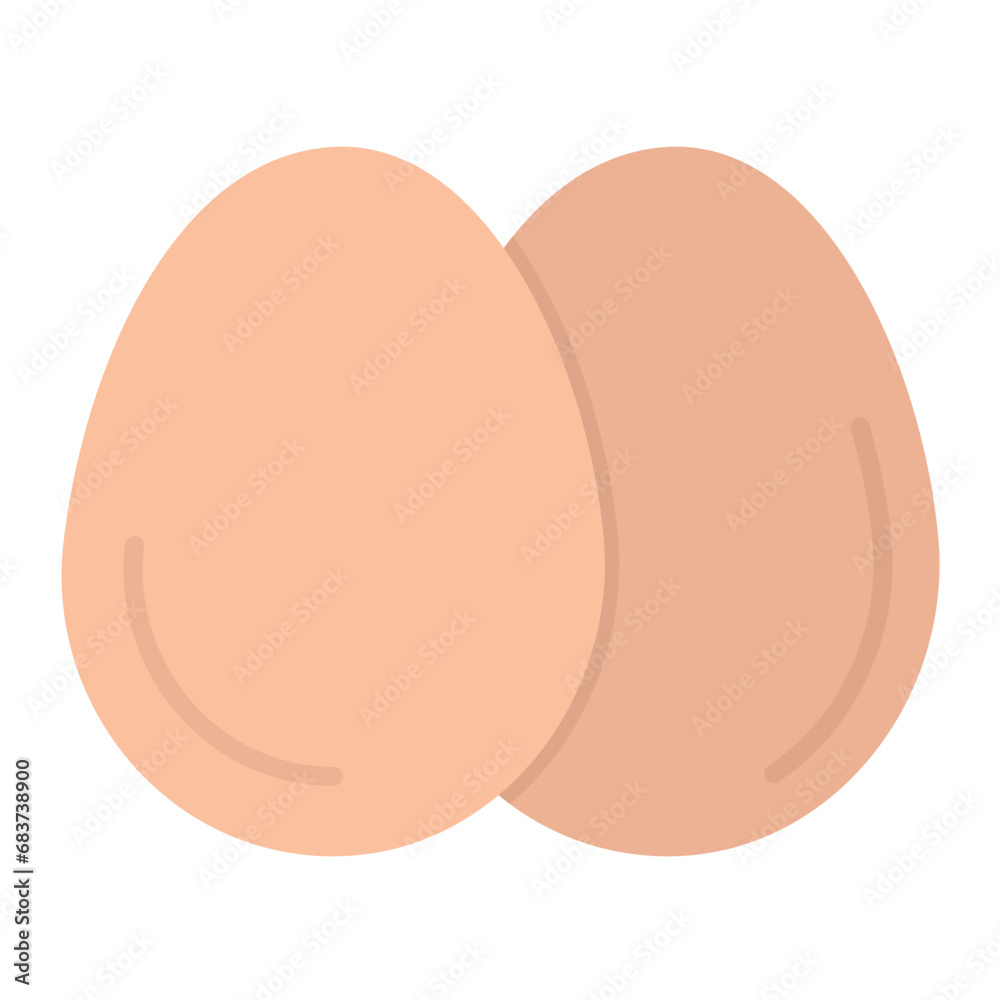 Eggs Flat Multicolor Icon Eggs Flat Multicolor Icon
