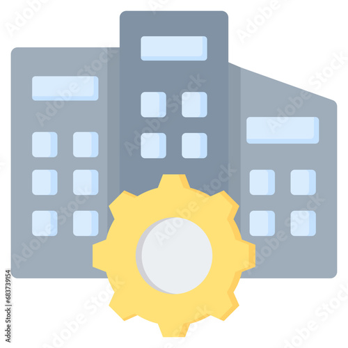 Company Service Flat Icon