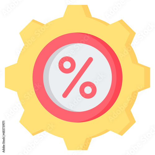 Percentage Flat Icon