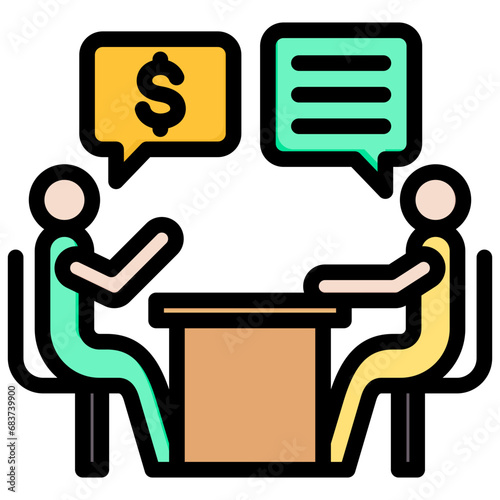 Provide Counseling Outline Color Icon
