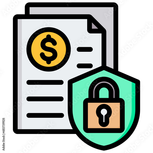 Securities Outline Color Icon