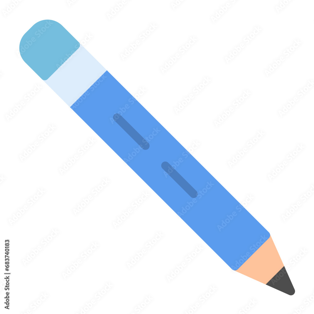 Pencil Flat Multicolor Icon Pencil Flat Multicolor Icon