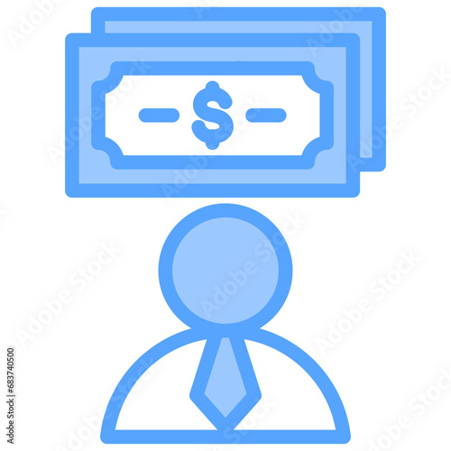Financial Advisors Blue Icon