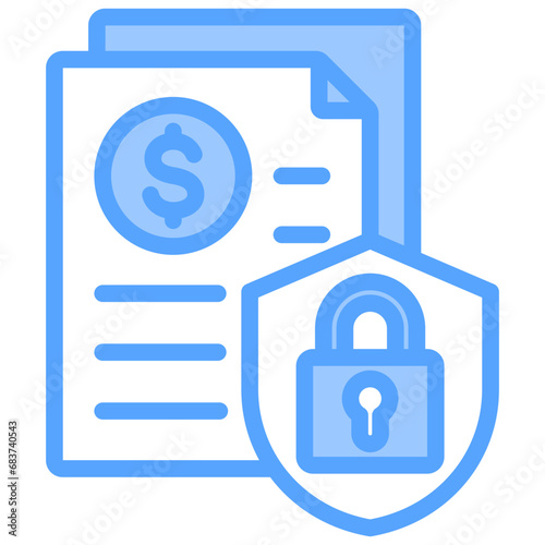 Securities Blue Icon