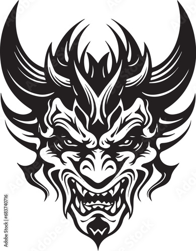 Eternal Samurai Fury: Vector Graphic for Logo Design © illumimati