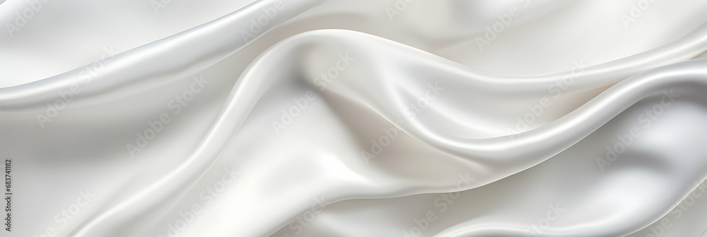 White silk background, digital backdrop studio, generative ai White silk background, digital backdrop studio, generative ai