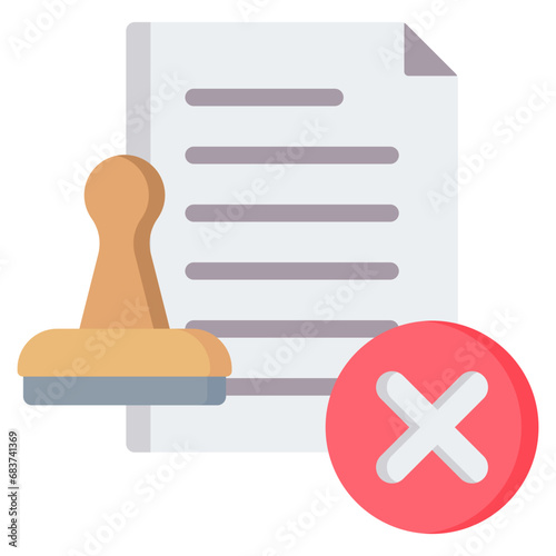 Rejected Flat Icon