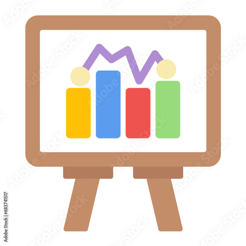 Presentation Flat Multicolor Icon