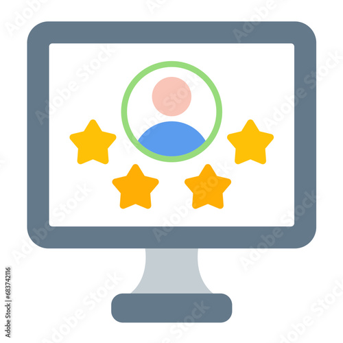 Satisfaction Flat Multicolor Icon
