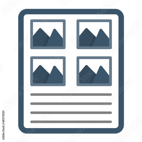 Storyboard Flat Multicolor Icon