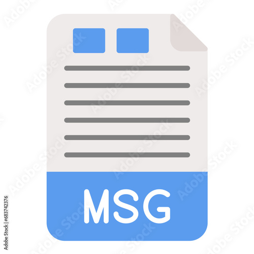 MSG Flat Multicolor Icon © SAMDesigning