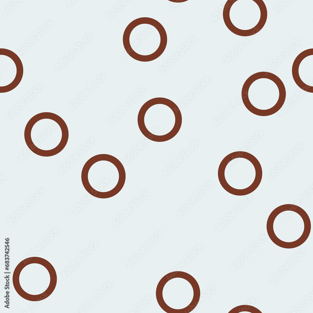 seamless hand-drawn abstract background with circles