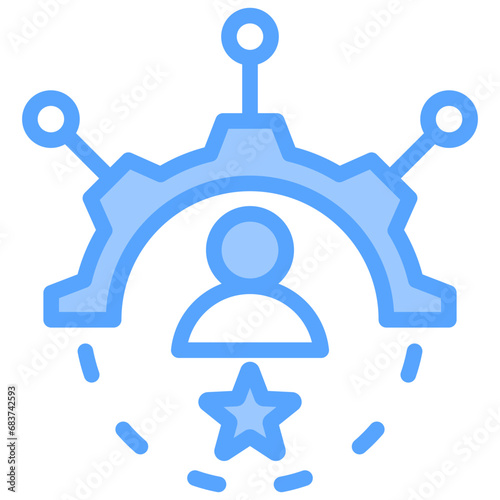 Skills Blue Icon