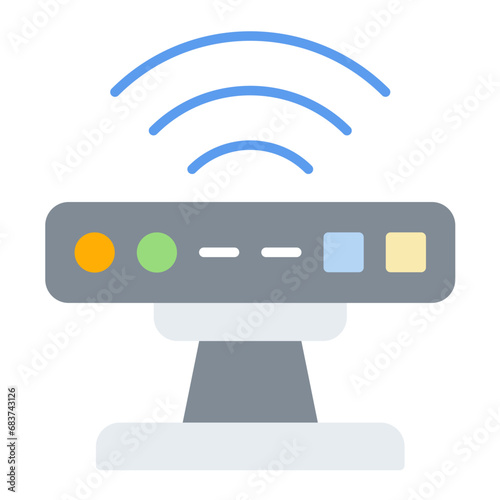 Kinect Flat Multicolor Icon
